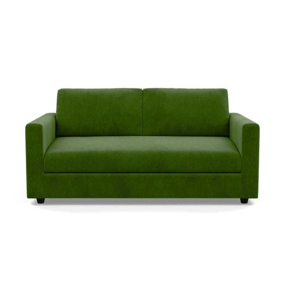 Heal's Nimbus II 3 Seater Sofa Smart Luxe Velvet Grass Black Feet - Heal's UK Furniture