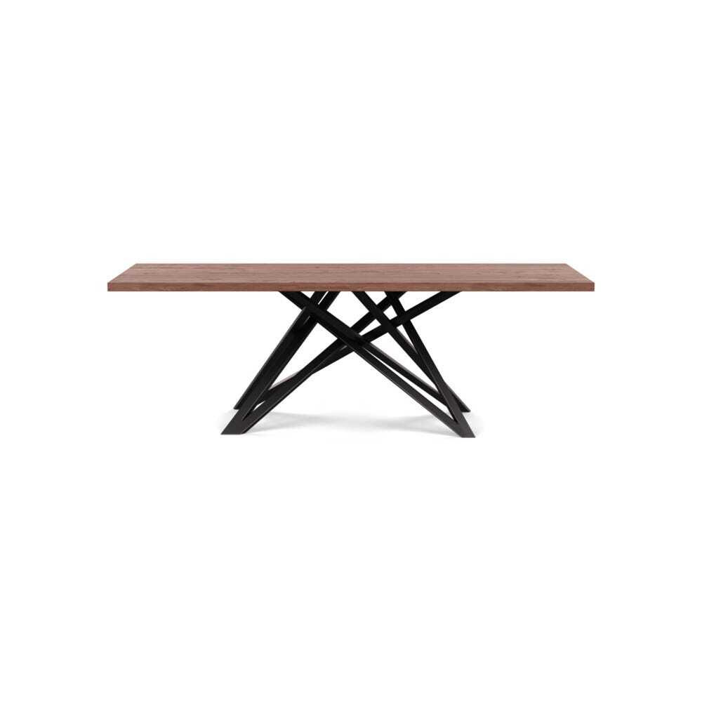 Heal's Vienna Dining Table 220x100cm Oiled Walnut Straight Edge Filled