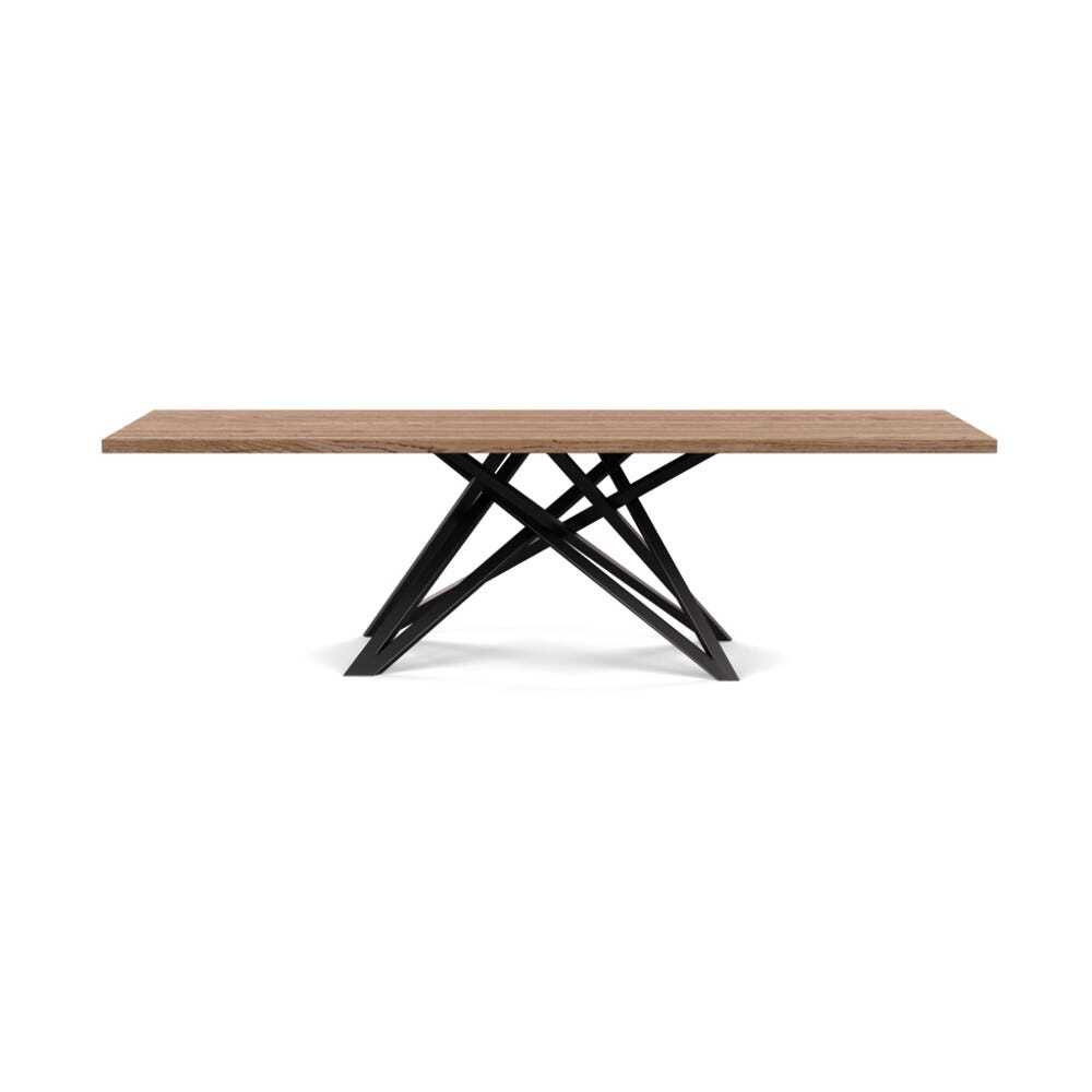 Heal's Vienna Dining Table 260x100cm Smoked Oiled Oak Straight Edge Not Filled