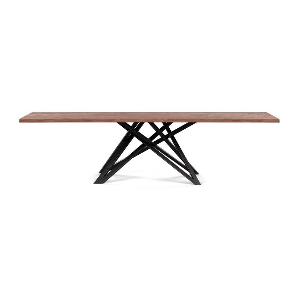 Heal's Vienna Dining Table 280x90cm Oiled Walnut Natural Edge Filled