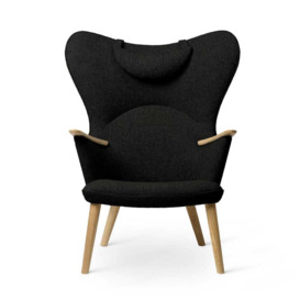 Carl Hansen & Son CH78 Lounge Chair with head rest, Oak/Fiord 0991