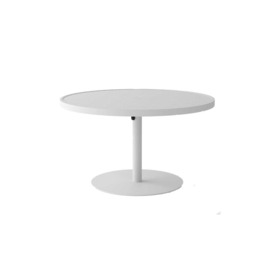 Case Eos Pedestal Circular Outdoor Dining Table White