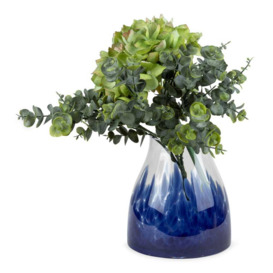 Heal's Dapple Vase Blue Small