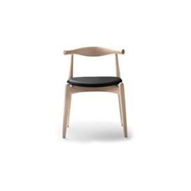 Carl Hansen & Son CH20 Dining Chair Soaped Oak Thor Leather 301 Seat
