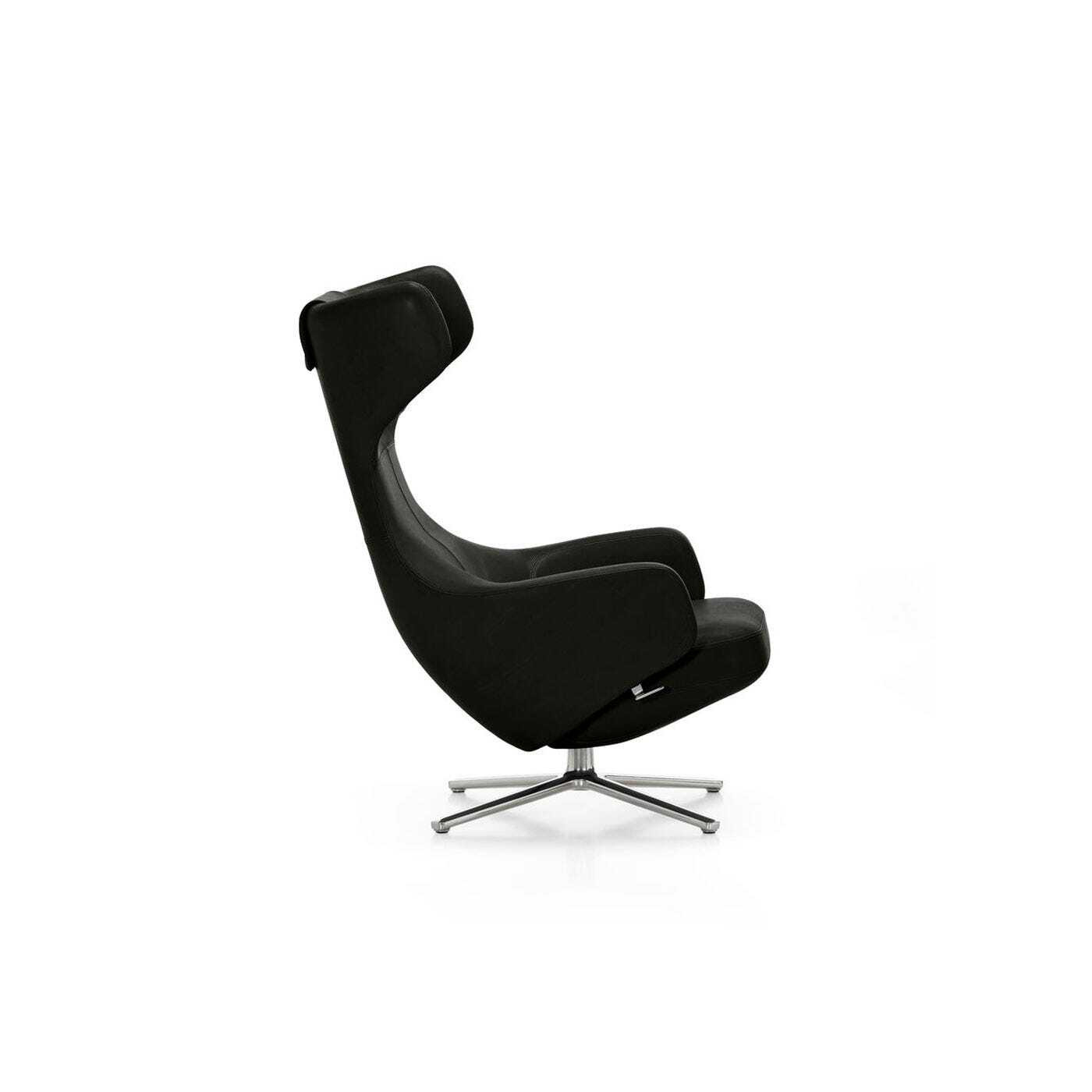Vitra Grand Repos Chair L40 Premium Leather 66 Nero Black - image 1