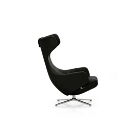 Vitra Grand Repos Chair L40 Premium Leather 66 Nero Black - thumbnail 1