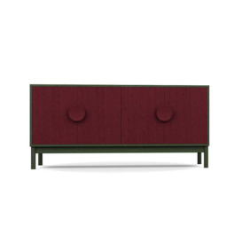 Heal's Tinta Sideboard Green Stain Frame Red Stain Doors