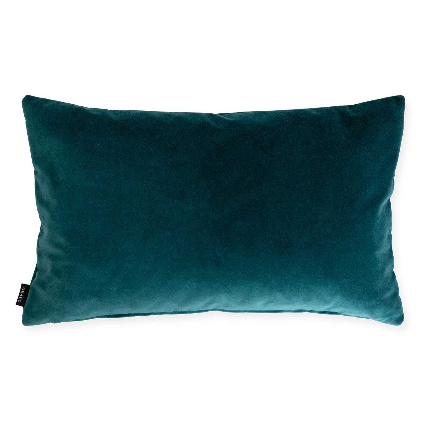 Heal's Velvet Cushion Teal 35 x 55cm