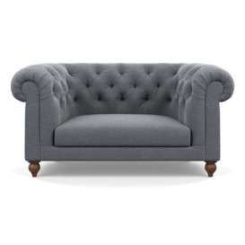 Heal's Fitzrovia Loveseat Boucle Steel Stained Feet
