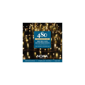 Noma Warm White 480 LED Indoor or Outdoor Micro String Lights Copper Cable