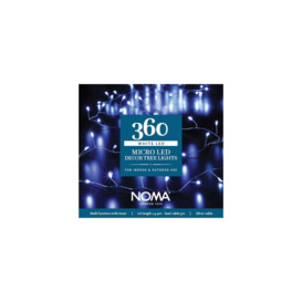 Noma White 360 LED Indoor or Outdoor Micro String Lights Silver Cable