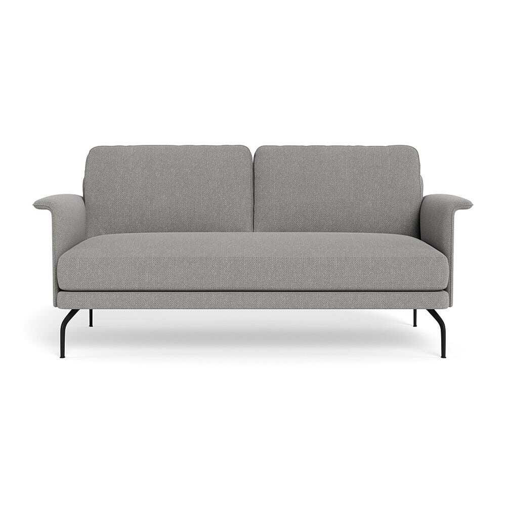 Heal's Iver 2 Seater Sofa Texture Pale Grey Black Feet