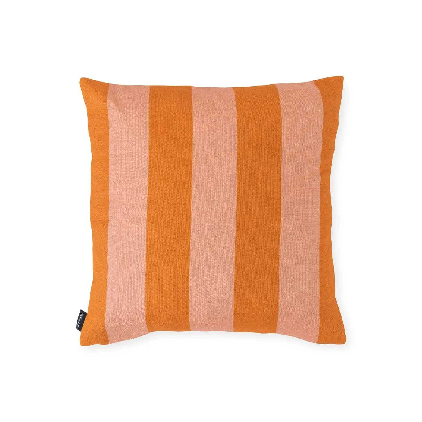 Heal's Cabana Stripe Cushion Orange/Pink 43cm x 43cm
