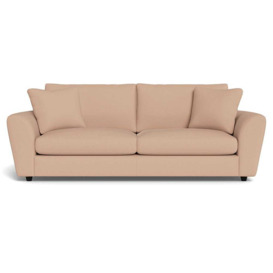 Heal's Snooze 5 Seater Sofa Capelo Linen-Cotton Rosedale Black Feet