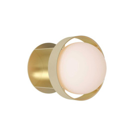 Tala Loop Wall Light Gold Large with Sphere IV Bulb