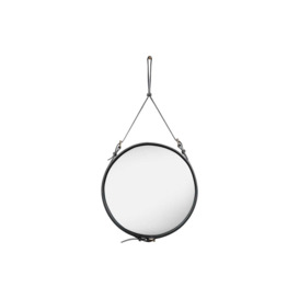 Gubi Adnet Wall Mirror Small Black Leather