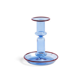 Hay Flare Candle Holder Blue/Red Medium - Heal's UK Furniture