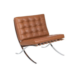 Knoll Barcelona Relax Chair in Venezia Cognac Leather