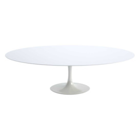 Knoll Saarinen Dining Table with White Base in White Laminate 244cm