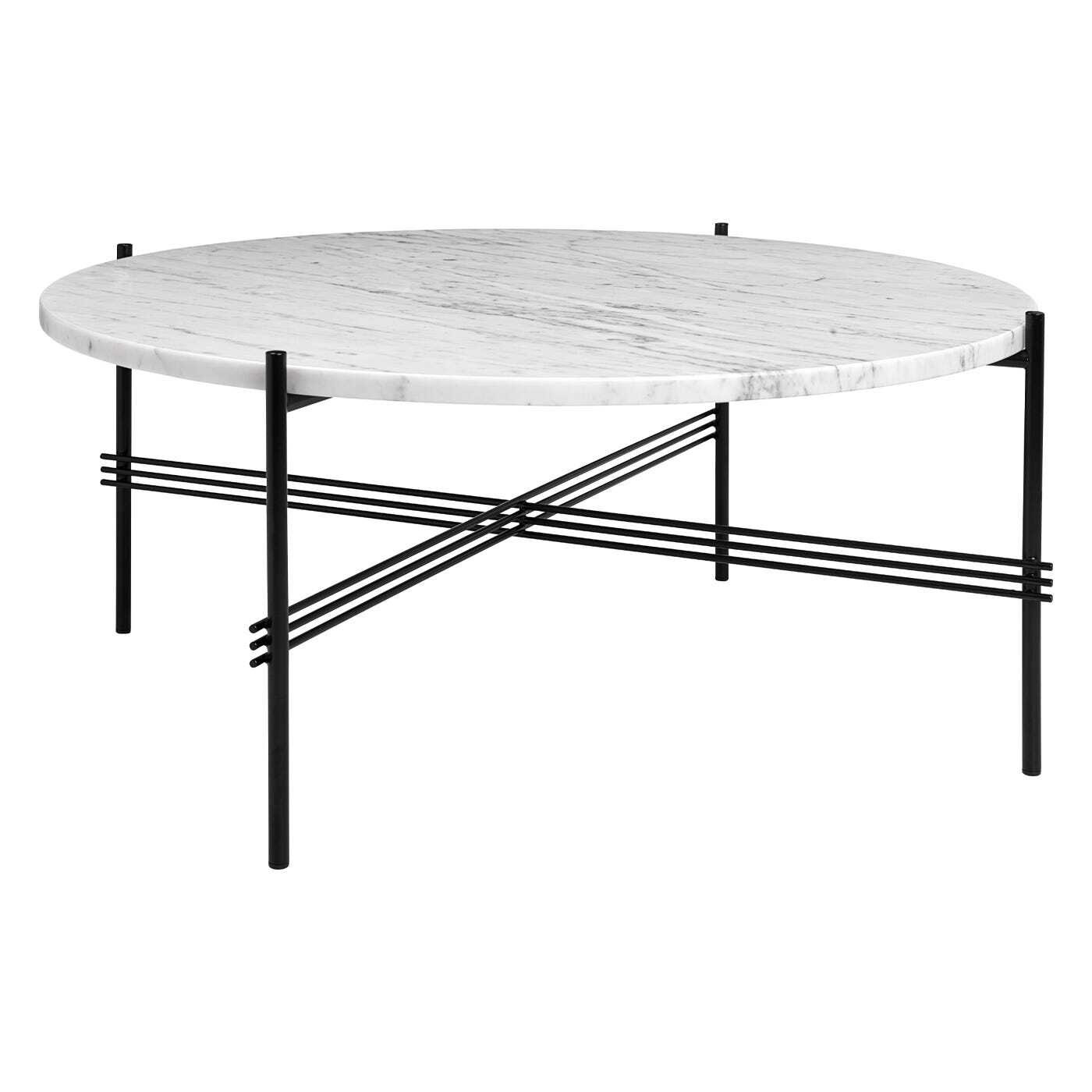 Gubi TS Coffee Table Large in White Carrara Marble - image 1