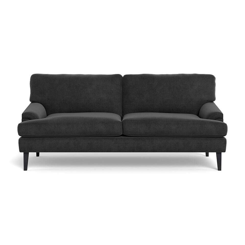 Heal's Stanton 3 Seater Sofa Smart Luxe Velvet Nickel Black Feet - image 1