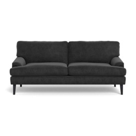 Heal's Stanton 3 Seater Sofa Smart Luxe Velvet Nickel Black Feet - thumbnail 1