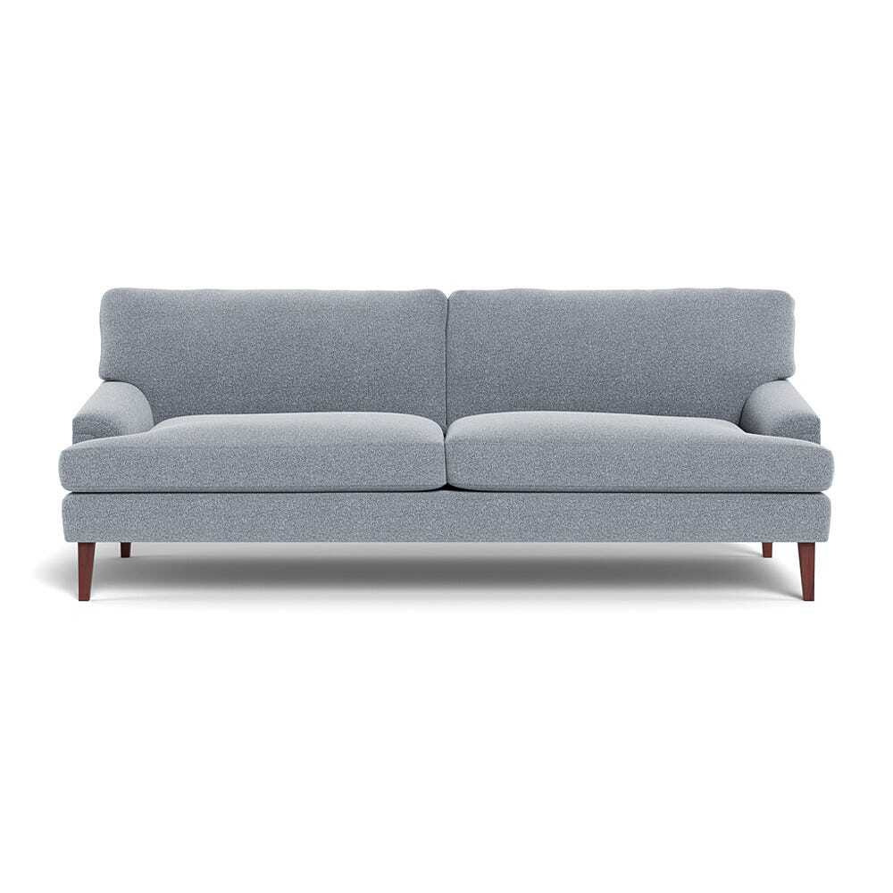 Heal's Stanton 4 Seater Sofa Boucle Steel Walnut Stained Feet - image 1