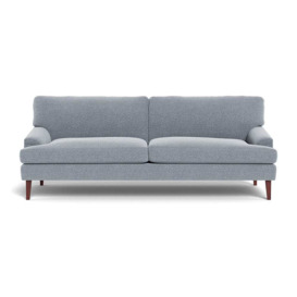 Heal's Stanton 4 Seater Sofa Boucle Steel Walnut Stained Feet