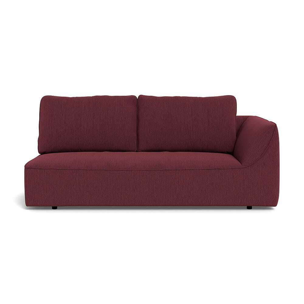 Heal's Morven Right Hand Facing 3 Seater Unit Smart Linen Mix Maroon - image 1