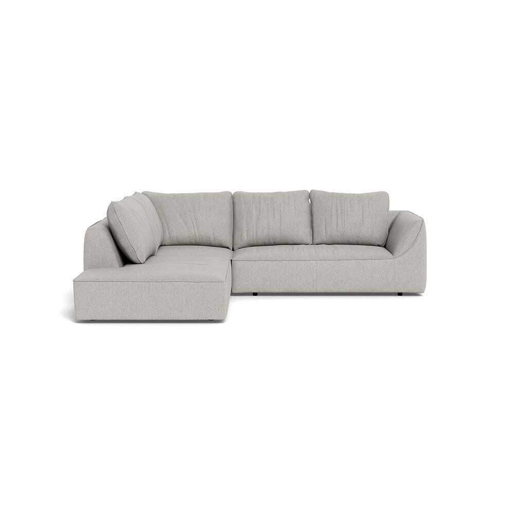 Heal's Morven Left Hand Facing Large Corner Sofa Smart Linen Mix Silver - image 1