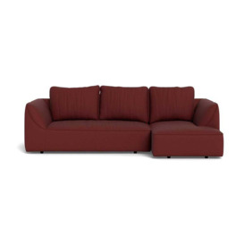 Heal's Morven Right Hand Facing Corner Chaise Sofa Capelo Linen-Cotton Etruscan Red