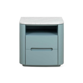 Heal's Florian Bedside Table in Blue - thumbnail 1