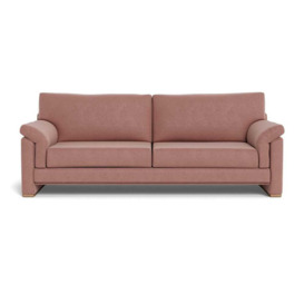 Heal's Paris II 4 Seater Sofa Smart Luxe Velvet Dusky Pink Natural Feet