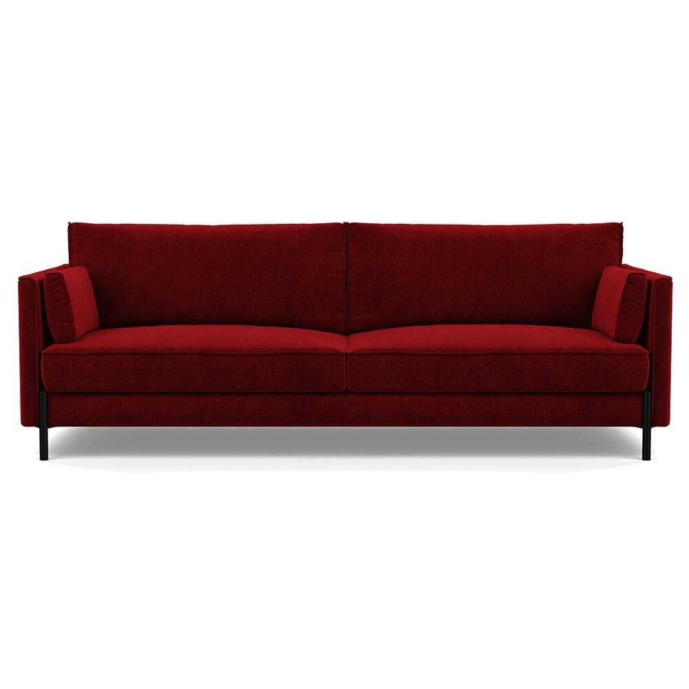 Heal's Tortona 4 seater Sofa Smart Luxe Velvet Mulberry - image 1