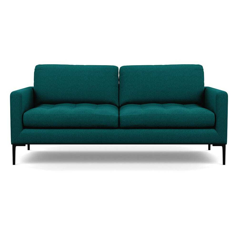 Heal's Eton 3 Seater Sofa Brushed Cotton Pine Black Feet - image 1