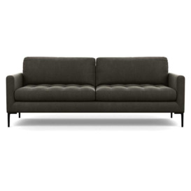 Heal's Eton 4 Seater Sofa Velvet Charcoal Black Feet