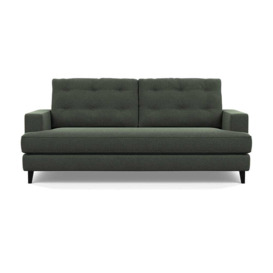 Heal's Mistral 3 Seater Sofa Textured Boucle Fern Black Feet - thumbnail 1