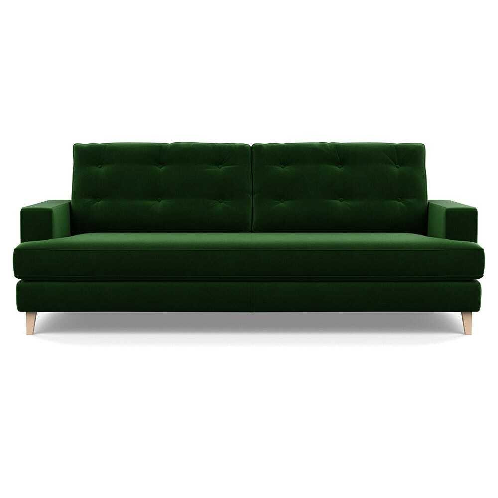 Heal's Mistral 4 Seater Sofa Smart Velvet Forest Natural Feet - image 1