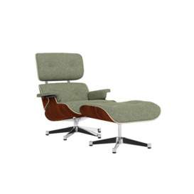 Vitra Eames Lounge Chair & Ottoman Santos Pal Classic Ivory Forest Black 05 Felt