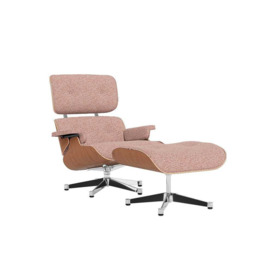 Vitra Eames Lounge Chair & Ottoman Am Cherry Classic Ivory Peach Black 04 Glides