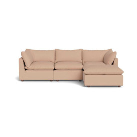 Heal's Astrid Right Hand Facing Corner Sofa Capelo Linen-Cotton Rosedale Walnut Stained Beech Feet - thumbnail 1