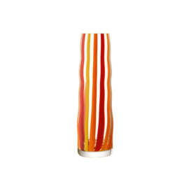 LSA International Folk Vase H31.5cm Orange, Red & Yellow