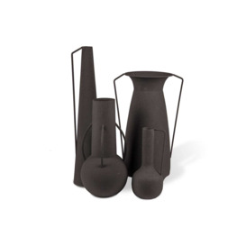 POLSPOTTEN Roman Vases Set of 4 Black