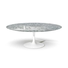 Knoll Saarinen Dining Table Oval 198cm in Iceberg Quartzite