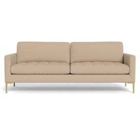 Heal's Eton 4 Seater Sofa Capelo Linen-Cotton Bamboo Brass Feet