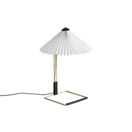 Hay Matin LED Table Lamp White & Brass Small