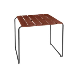 Mater Ocean Outdoor Small Dining Table in Burnt Red - thumbnail 1