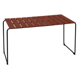 Mater Ocean Outdoor Dining Table in Burnt Red - thumbnail 1