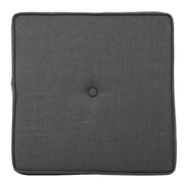 Heal's Brunel Stool Cushion Smoke Grey Fabric