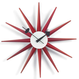 Vitra Sunburst Red Wall Clock